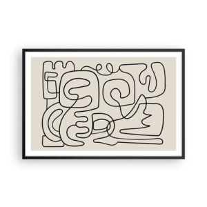 Plakat i sort ramme - På sporet - 91x61 cm