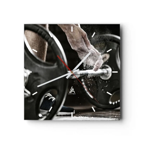 Vægur, Uret - Udfordringen er taget imod! - 40x40 cm