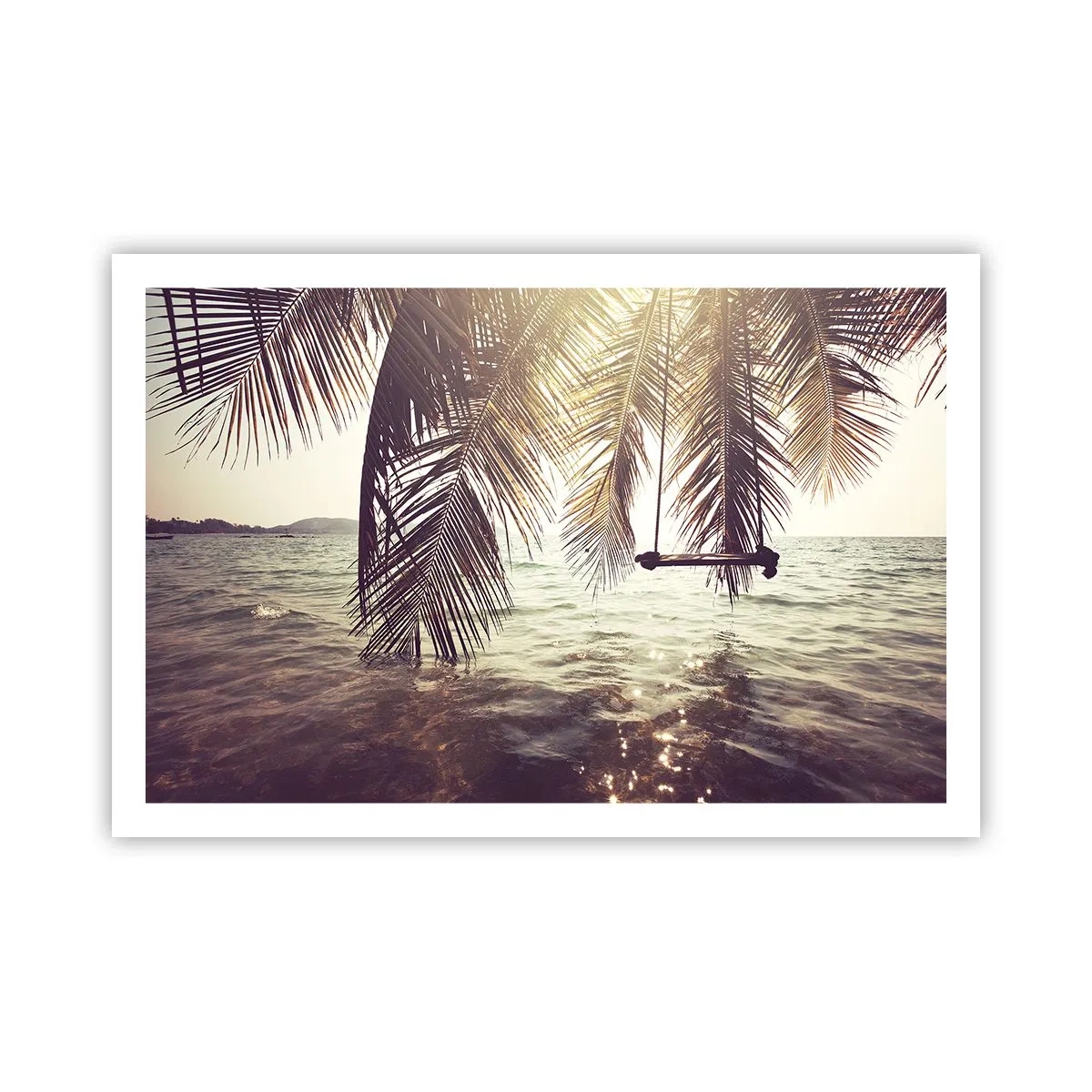 Plakat - Du kan svæve i skyerne efter behag - 91x61 cm