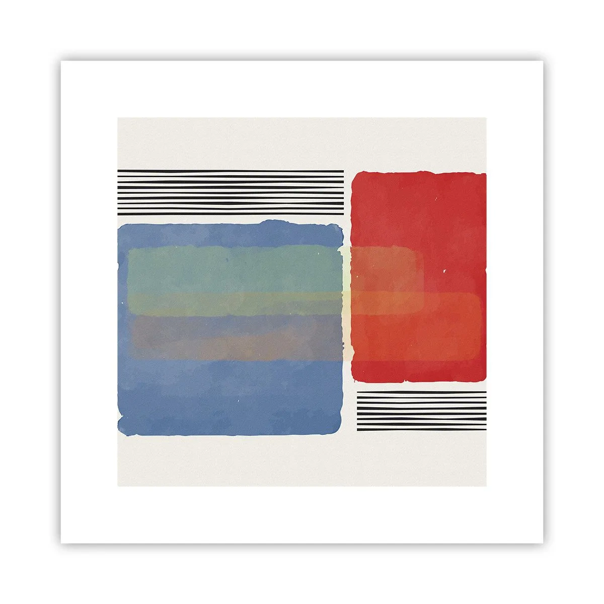 Plakat - Geometriens ånd og bogstav - 30x30 cm