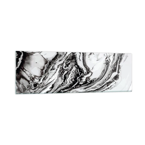 Billede på glas - I begyndelsen var det kaos - 160x50 cm