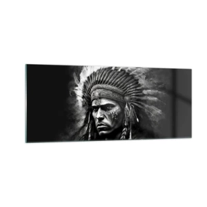 Billede på glas - Leder og kriger - 100x40 cm
