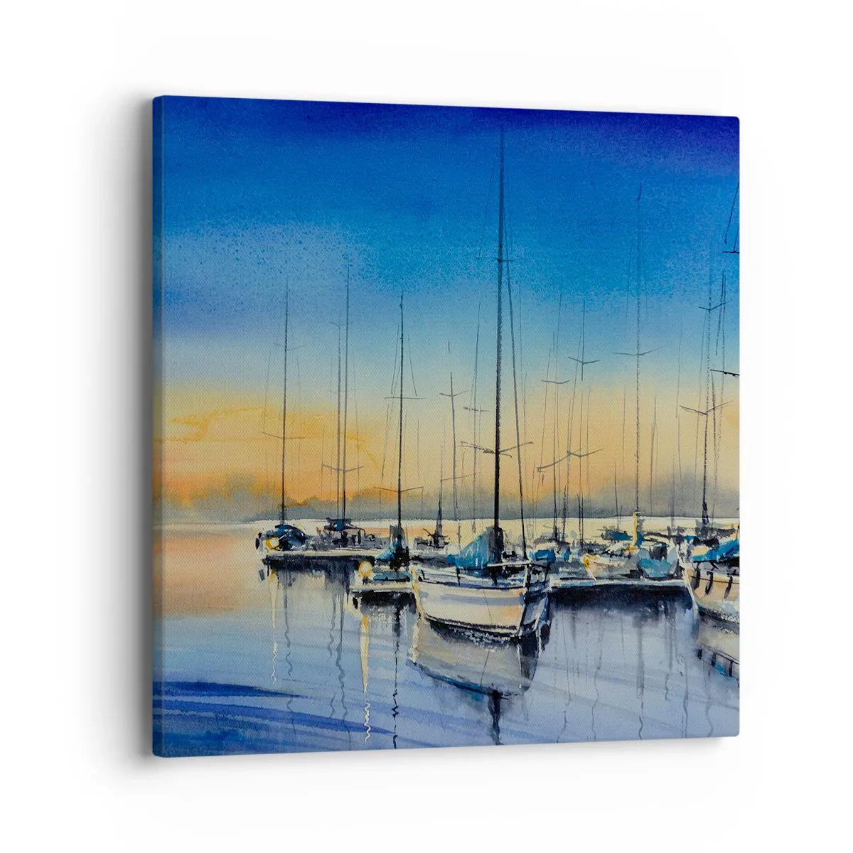 Lærredstryk - Billede på lærred - Slutningen på en god dag - 40x40 cm