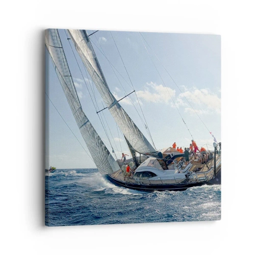 Lærredstryk - Billede på lærred - Må den bedste vinde - 30x30 cm