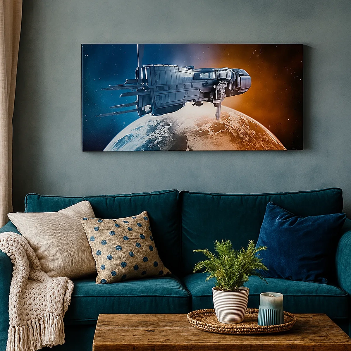 Lærredstryk - Billede på lærred - Forsigtig observatør - 30x30 cm