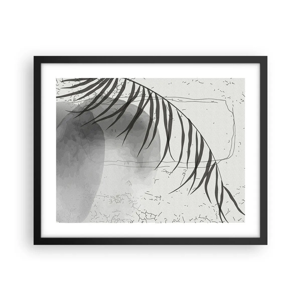 Plakat i sort ramme - Den subtile eksotisme i naturen - 50x40 cm