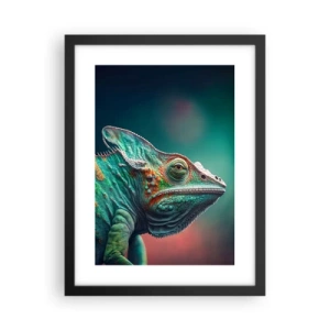 Plakat i sort ramme - Kan du se mig? Ikke godt... - 30x40 cm