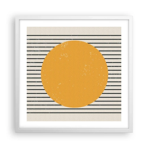 Plakat i hvid ramme - Enkelthedens kraft - 50x50 cm