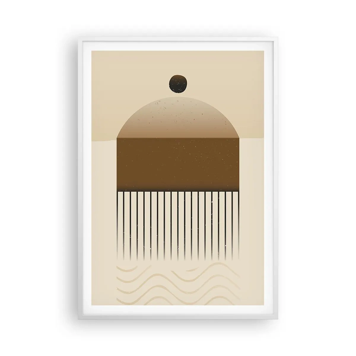 Plakat i hvid ramme - Forskellige stater - 70x100 cm