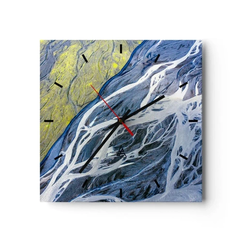 Vægur, Uret - Naturens hulemalerier - 40x40 cm