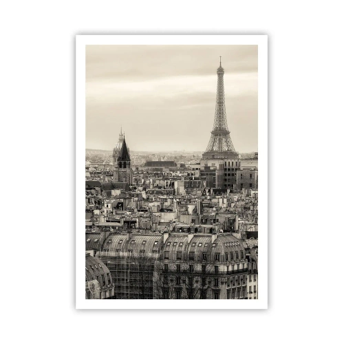 Plakat - Over Paris' hustage - 70x100 cm