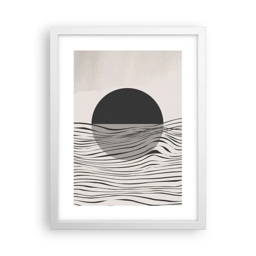Plakat i hvid ramme - Halvkomposition - 30x40 cm