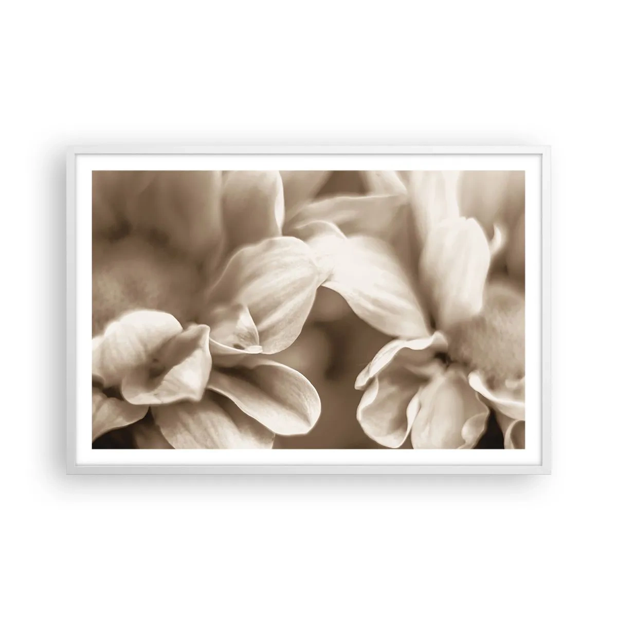 Plakat i hvid ramme - Blid som et smil - 91x61 cm