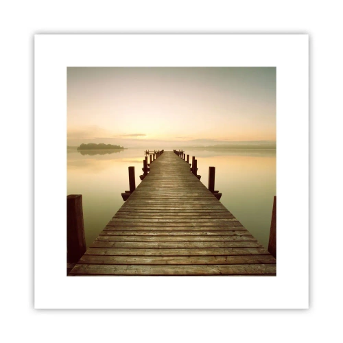 Plakat - Før daggry, daggry, lys - 30x30 cm