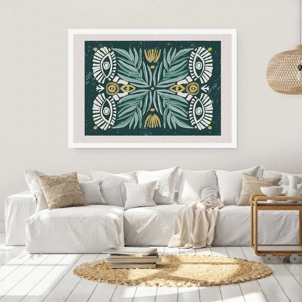 Plakat - Som en folkeudskæring - 100x70 cm