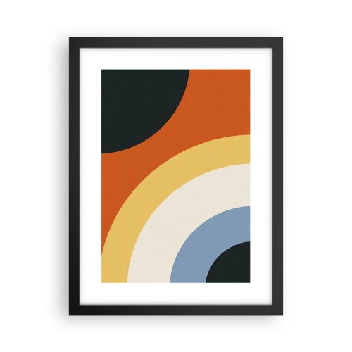 Plakat i sort ramme - Over for hinanden - 30x40 cm