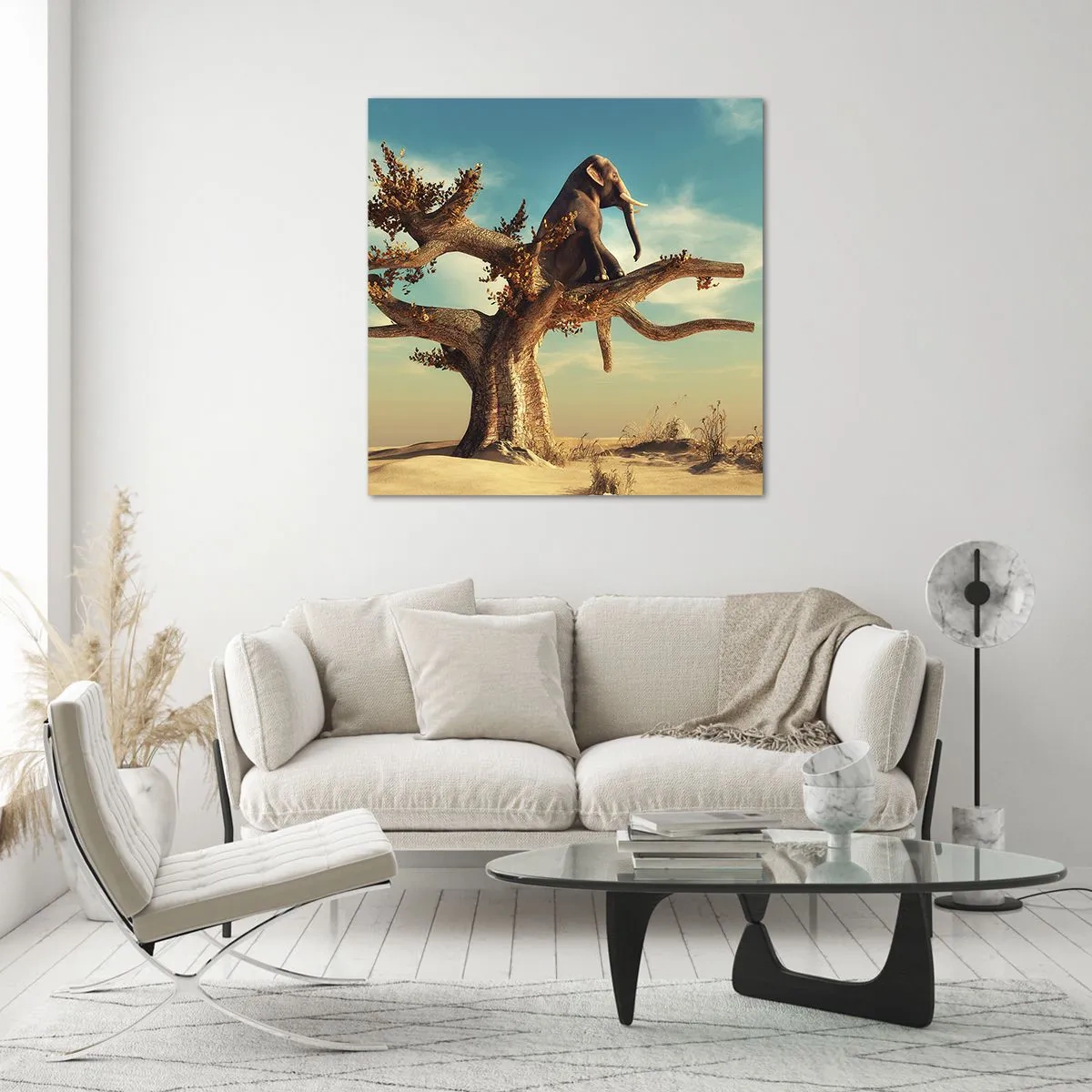 Billede på glas - Et nyt synspunkt - 70x70 cm