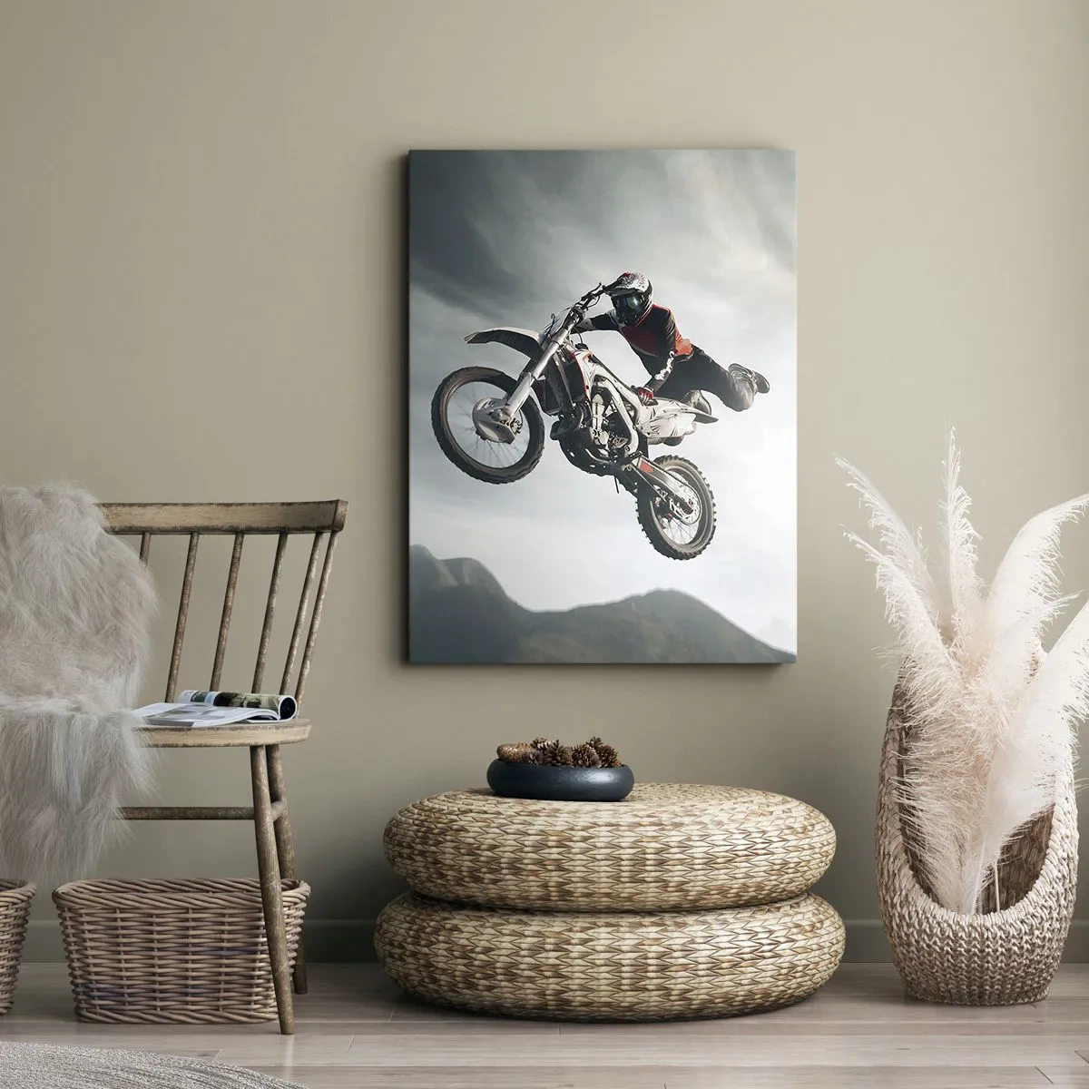 Lærredstryk - Billede på lærred - Ingen sjov uden risiko - 50x70 cm