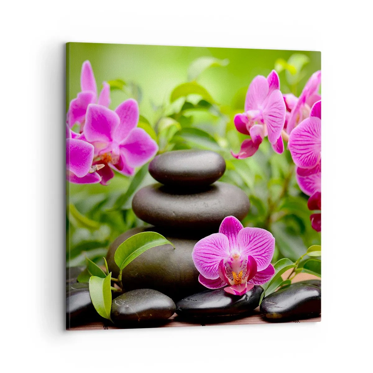 Lærredstryk - Billede på lærred - Pyramide af ro og fred - 50x50 cm