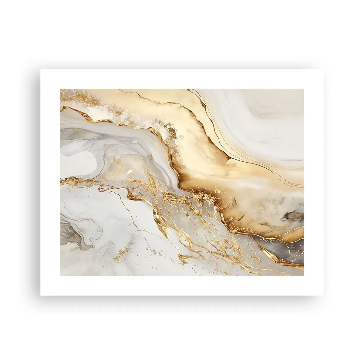 Plakat - Abstraktion: skønhed og godhed - 50x40 cm