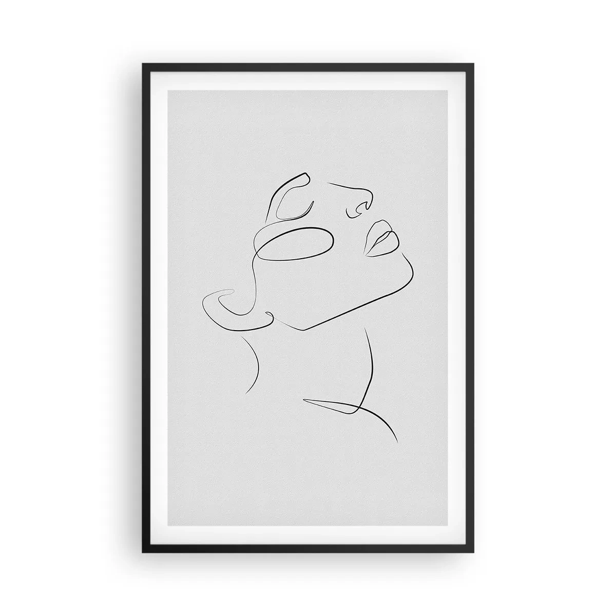 Plakat i sort ramme - En drømmes slyngninger - 61x91 cm