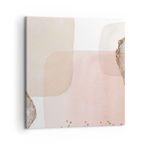 Lærredstryk - Billede på lærred - Et kig gennem farver - 50x50 cm