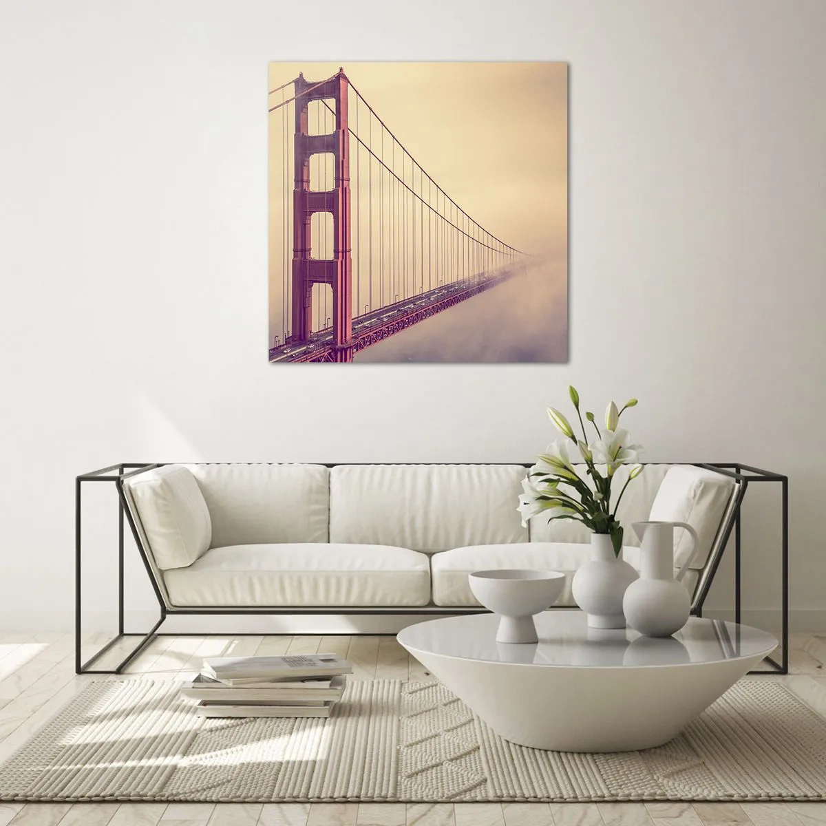 Billede på glas - Mellem himmel og jord - 50x50 cm