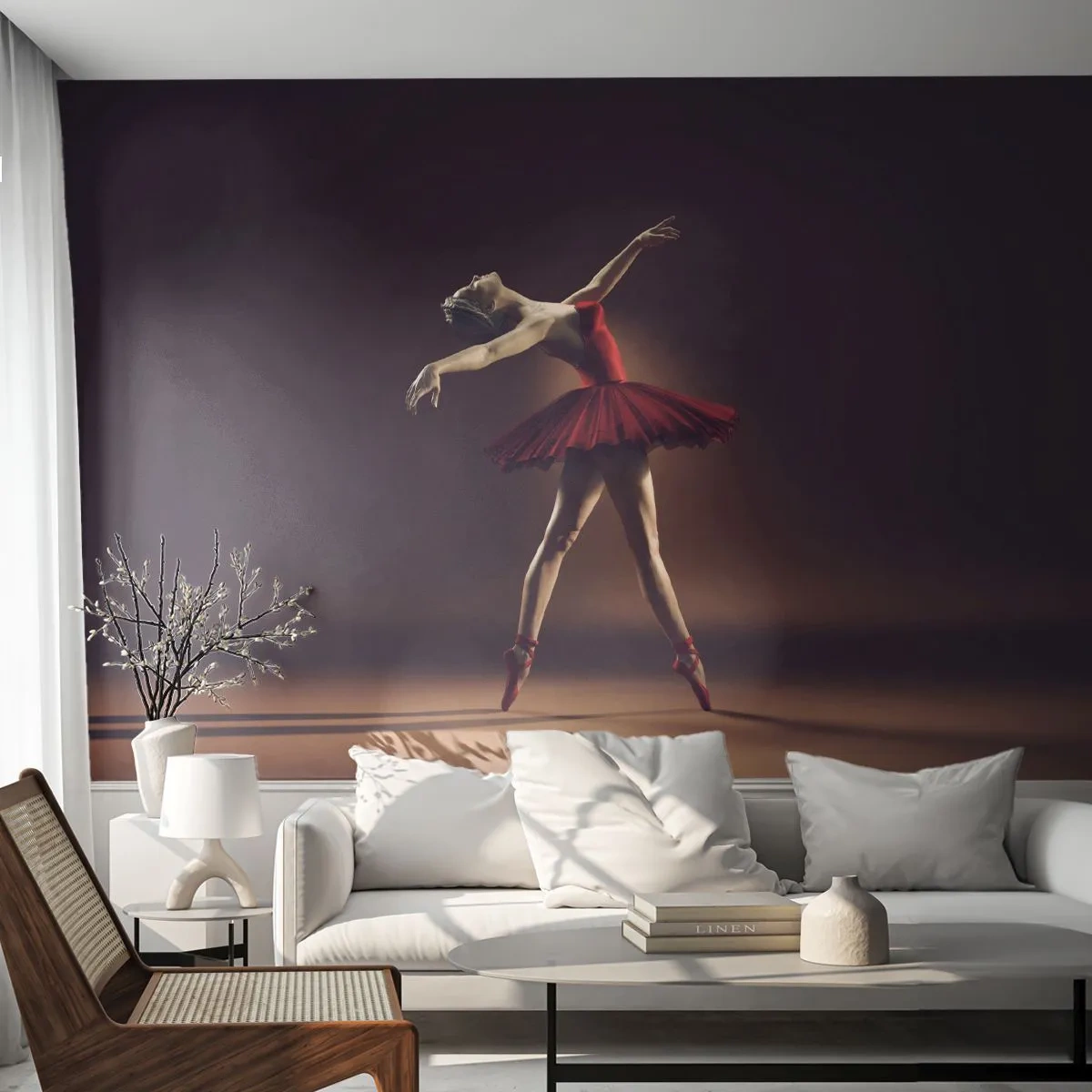 Fototapet Premium Sand - Prima ballerina - Ballerina, Dans, Ballet - 100x70 cm