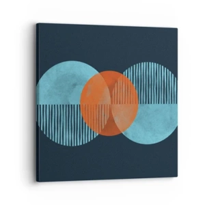 Lærredstryk - Billede på lærred - Symmetrisk sammensætning - 30x30 cm
