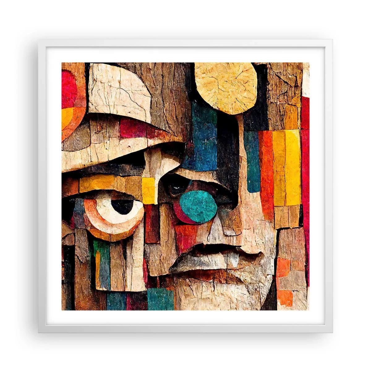 Plakat i hvid ramme - Jeg kan se dig... - 60x60 cm