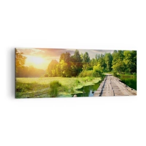 Lærredstryk - Billede på lærred - Sommer, sommer overalt - 140x50 cm