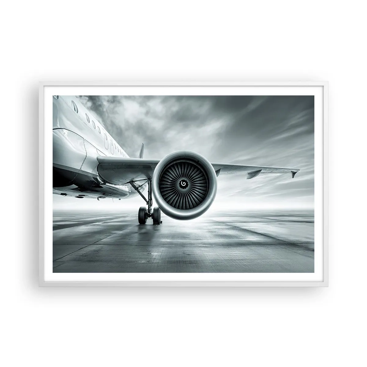 Plakat i hvid ramme - Der er kraft! - 100x70 cm