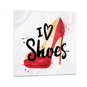 Billede på glas - Kærlighed har mere end ét navn - 30x30 cm