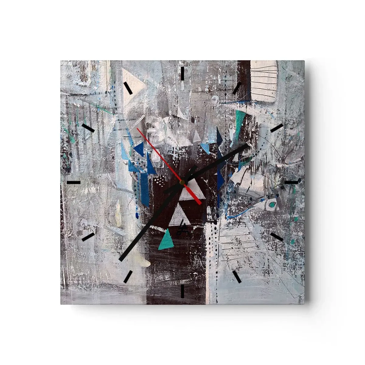 Vægur, Uret - Overordnet rækkefølge af trekanter - 30x30 cm