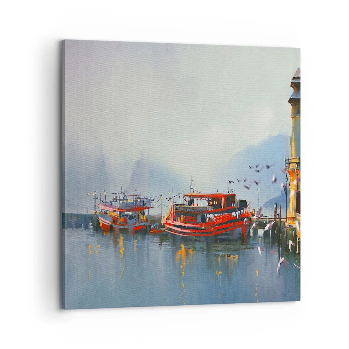 Lærredstryk - Billede på lærred - Ved verdens ende - 60x60 cm