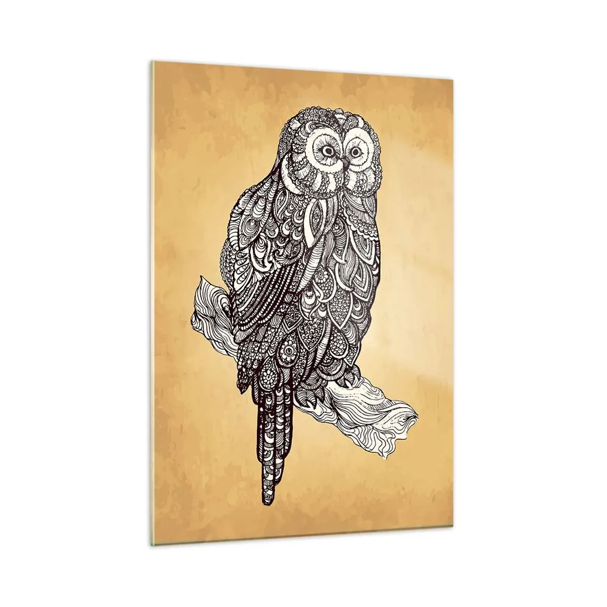 Billede på glas - Indviklede ornamenter af visdom - 50x70 cm