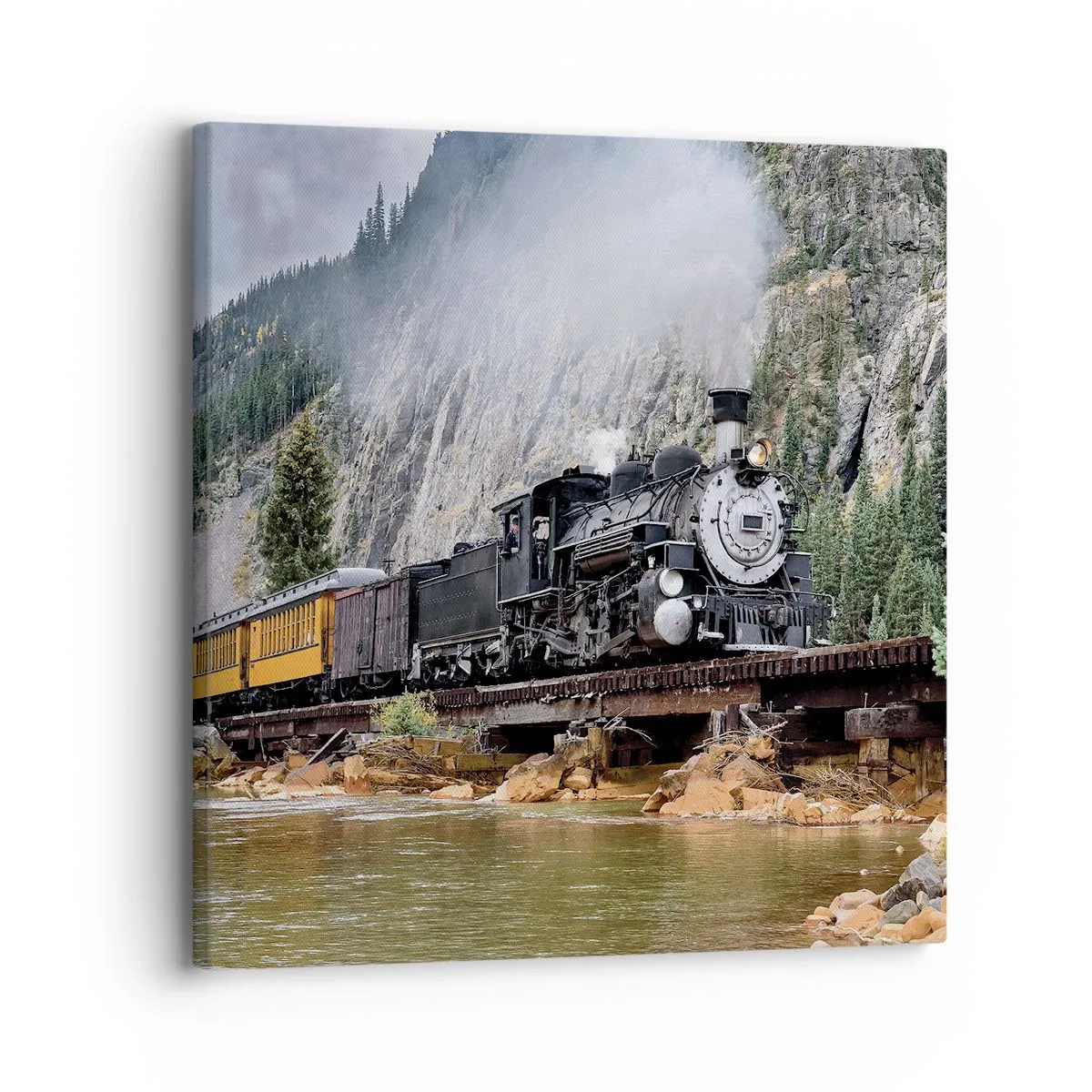 Lærredstryk - Billede på lærred - Og hvorhen? Hvorhen? - 30x30 cm