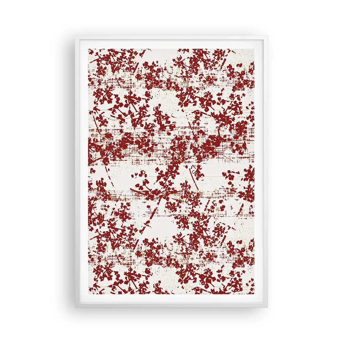 Plakat i hvid ramme - Som en gammel percale - 70x100 cm