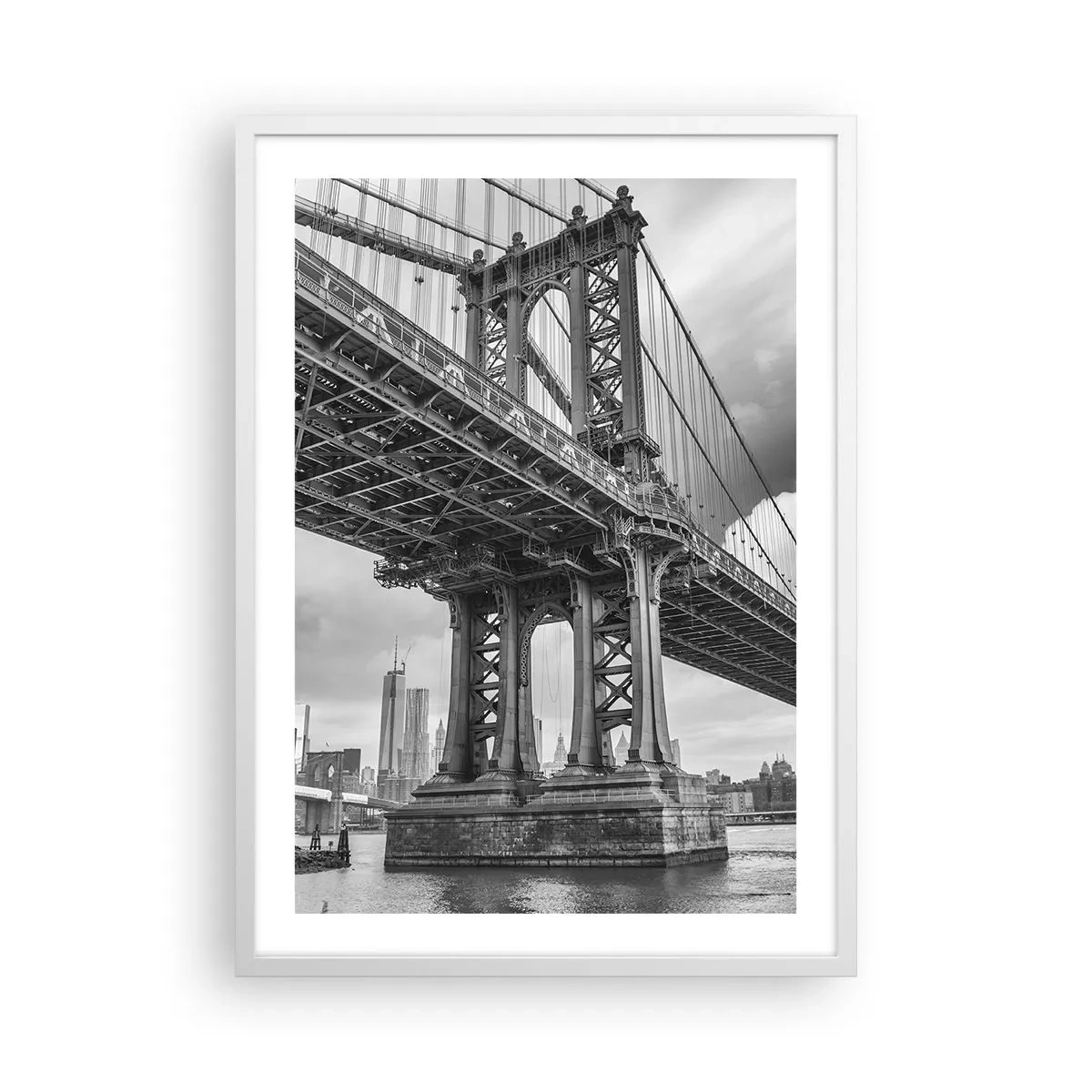 Plakat i hvid ramme - Til byens hjerte - 50x70 cm
