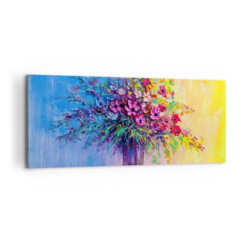 Lærredstryk - Billede på lærred - Gave fra en sommereng - 100x40 cm