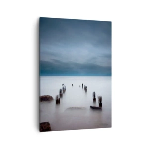 Lærredstryk - Billede på lærred - En betænksom sø - 50x70 cm