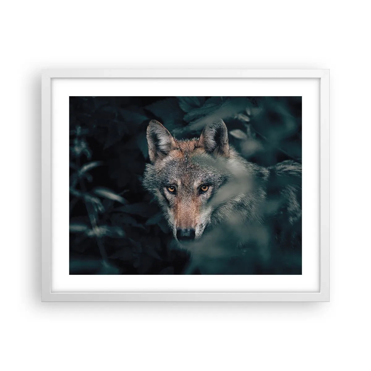 Plakat i hvid ramme - Jæger - 50x40 cm