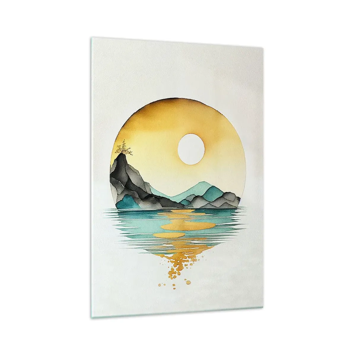 Billede på glas - I en cirkel af skønhed - 70x100 cm