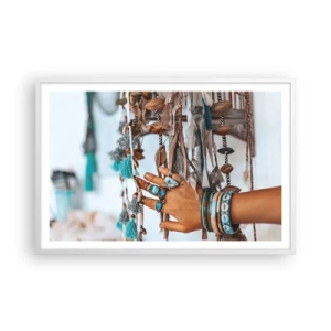 Plakat i hvid ramme - Lokale skatte - 91x61 cm