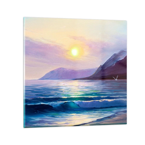 Billede på glas - Vand- og luftkrystal - 30x30 cm