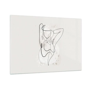 Billede på glas - Forførelsens kunst - 100x70 cm