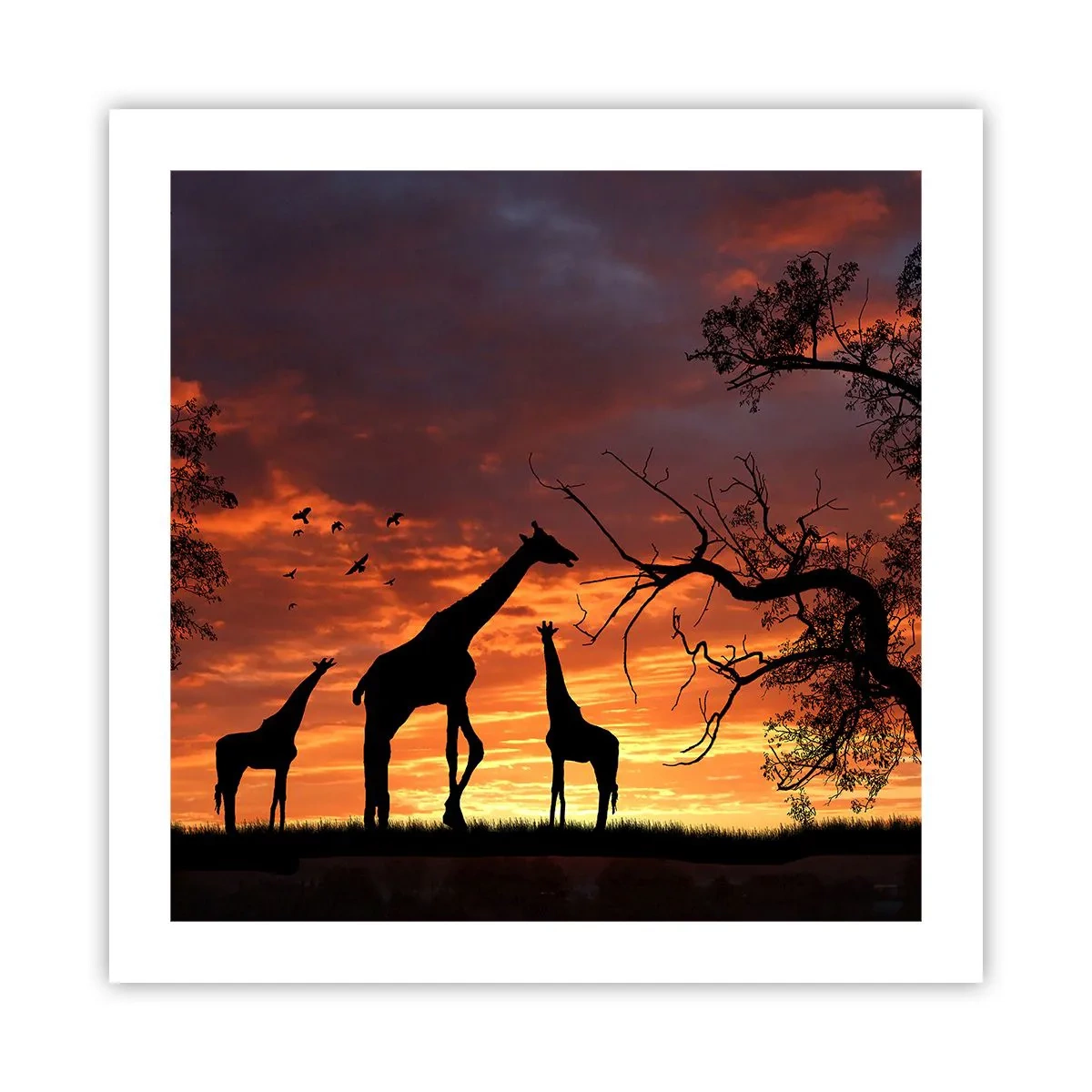Plakat - En lille middag med dem, du holder af - 50x50 cm