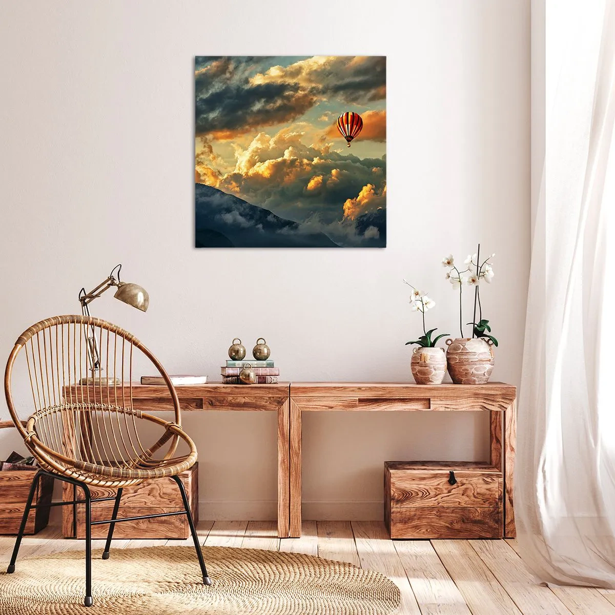 Lærredstryk - Billede på lærred - Jeg går, fordi jeg vil - 30x30 cm