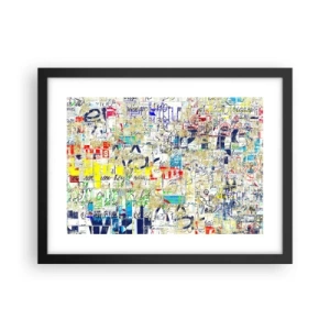 Plakat i sort ramme - Simpelthen en fryd for øjet - 40x30 cm