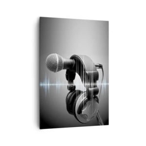 Lærredstryk - Billede på lærred - Man kan stadig høre sangen - 70x100 cm